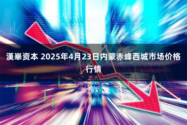 漢崋资本 2025年4月23日内蒙赤峰西城市场价格行情